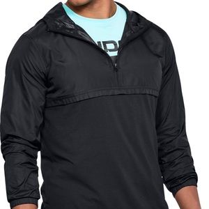 New Under Armour Men’s Black Wind Anorak Jacket